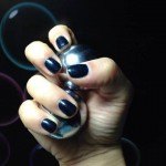 manicura negro duradera