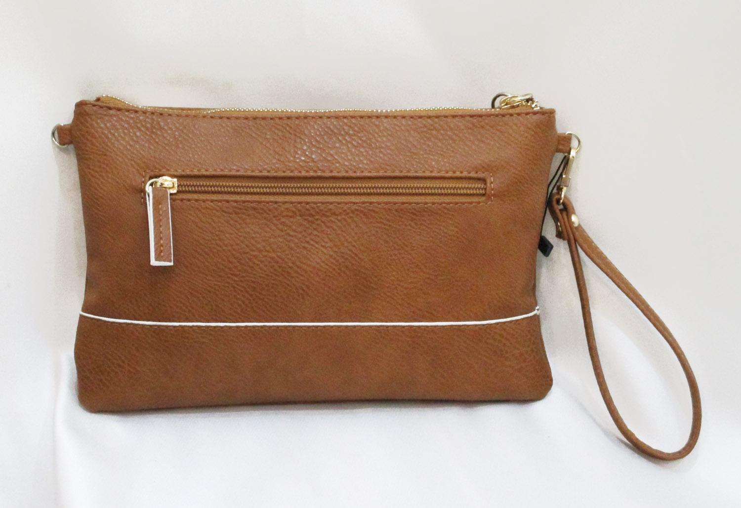 Cartera de mano mujer Matties en color cuero 26x17 cm - Maistendencia