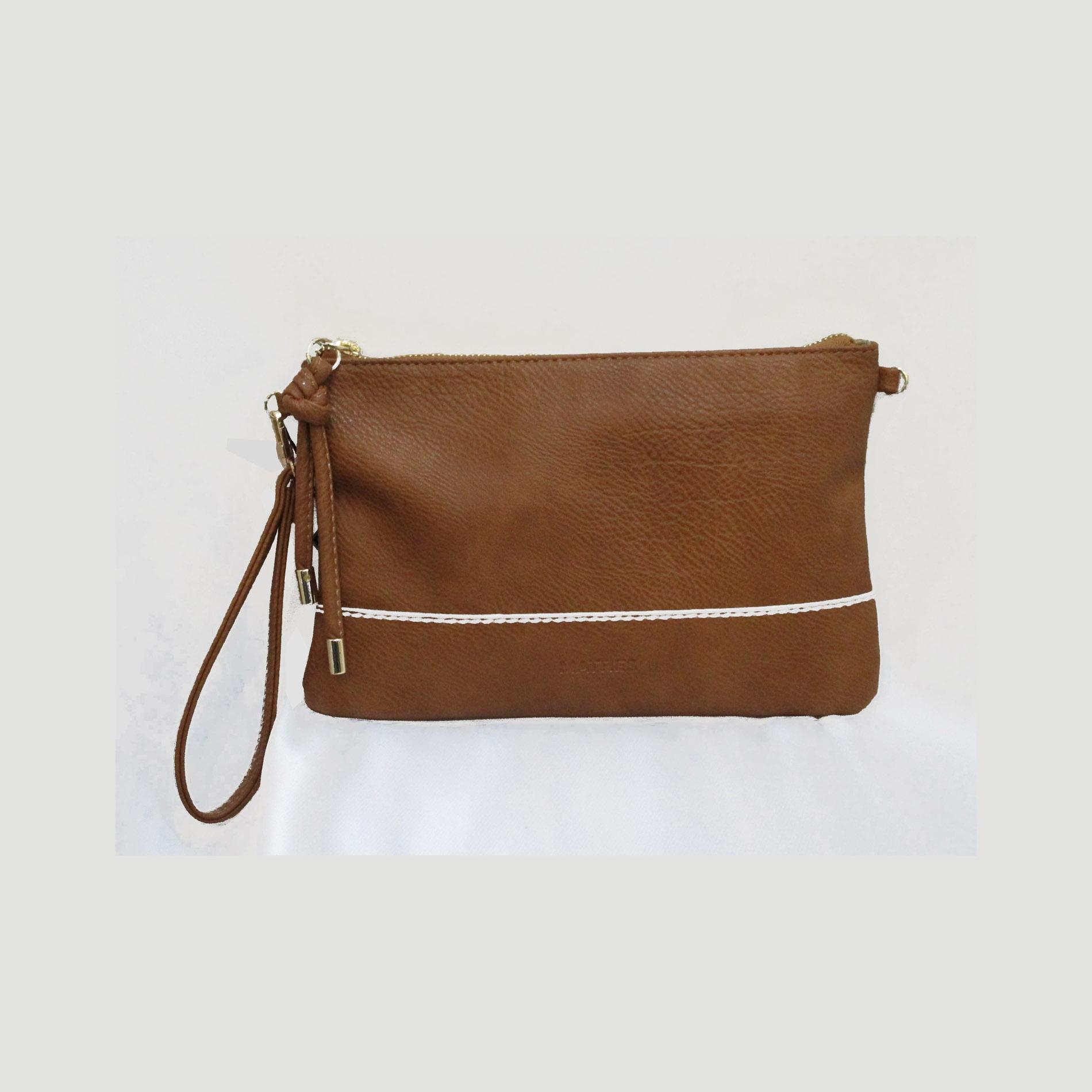 Cartera de mano mujer Matties en color cuero 26x17 cm - Maistendencia