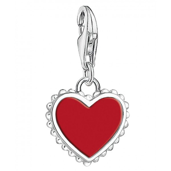 Charm - Abalorio corazón rojo Thomas Sabo 0702 -