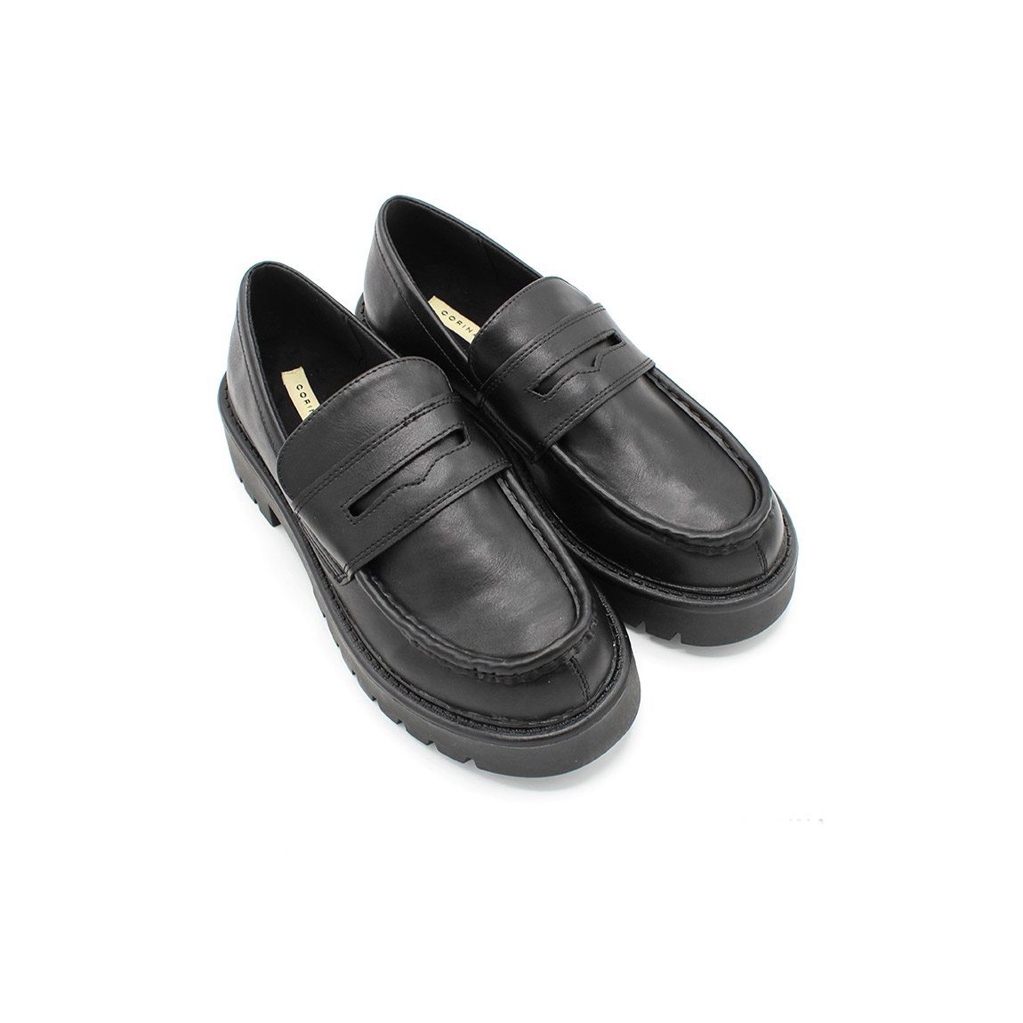 Mocasín Plataforma Corina en Negro de Mujer M1665 - Maistendencia
