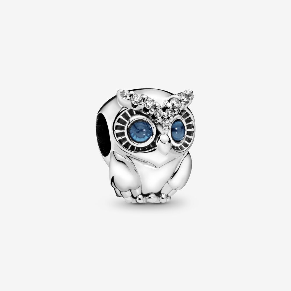 preferible unir Esplendor Pandora Charm plata Buho circonitas 798397NBCB - Maistendencia