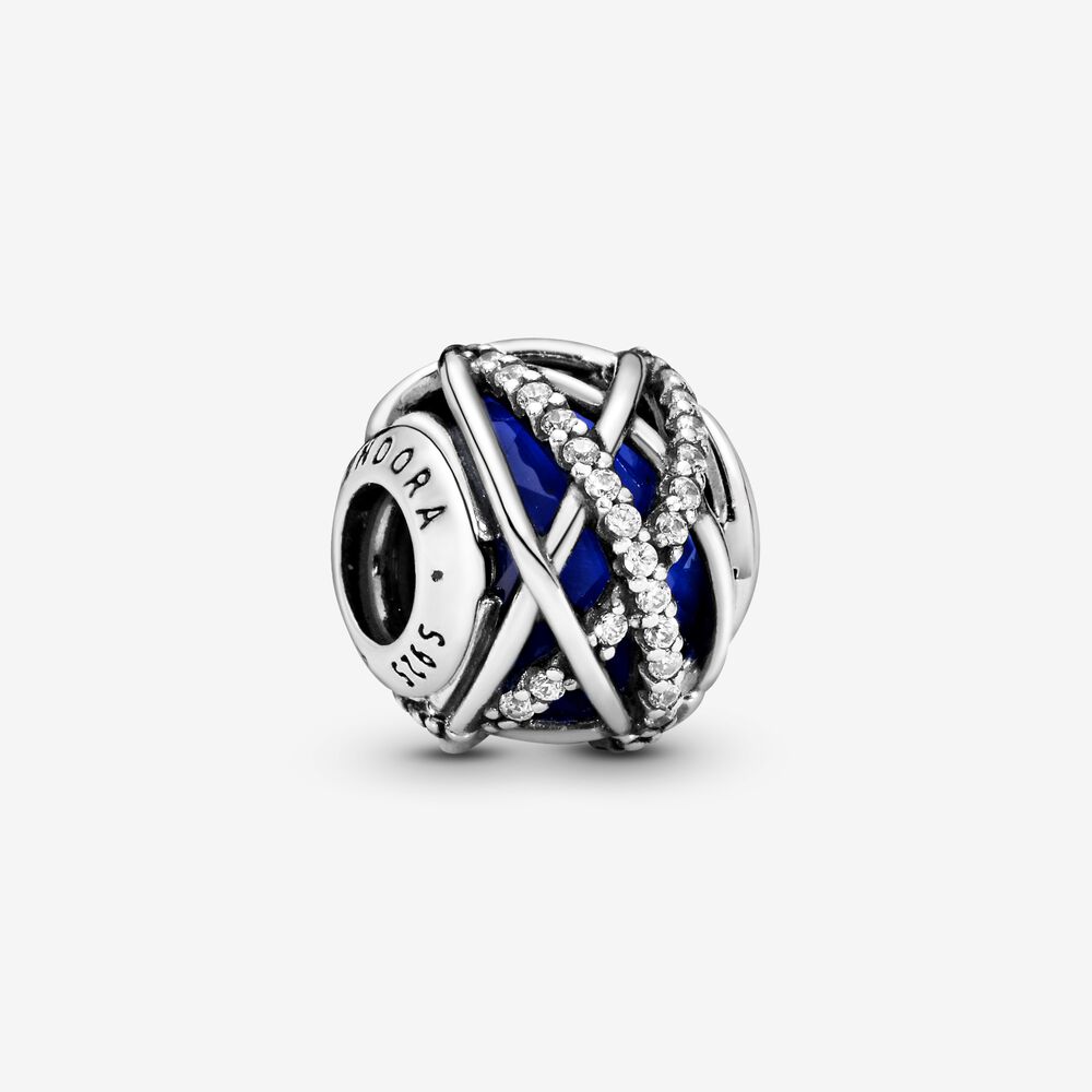 Pandora Charm bola circonita azul Maistendencia