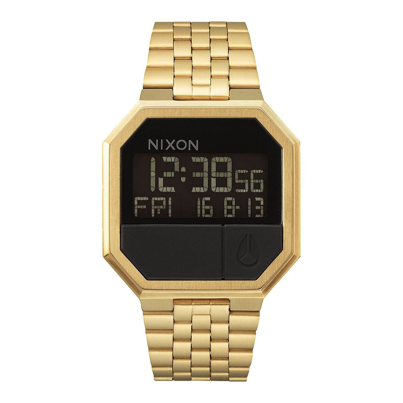 Reloj Nixon Re-Run chapado oro amarillo