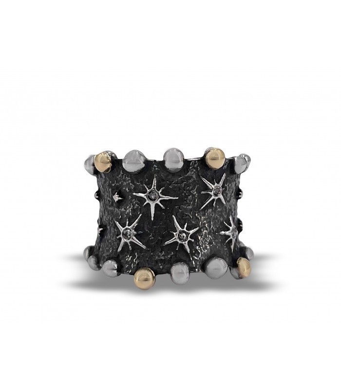 ANILLO STARS NIGHT ORO Y DIAMANTES  Bohemme