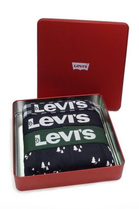 Pack 3 Bóxers Levis edición especial Navidad verde