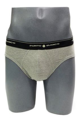 Oferta Online Pack 2 Slips Punto Blanco Basix gris