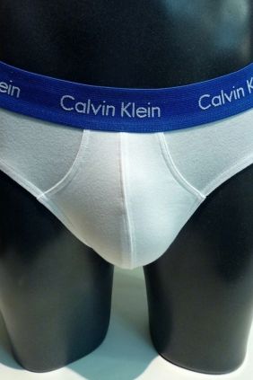 Comprar Slips Blancos Calvin Klein cinturilla azul Online