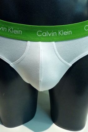 Comprar Slips Blancos Calvin Klein cinturilla verde Online