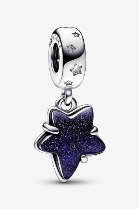 Pandora Charm colgante de Murano Estrella de Galaxia Celestial