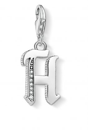 Colgante charm Thomas Sabo letra H plateada