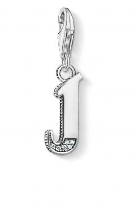 Colgante charm Thomas Sabo letra J plateada