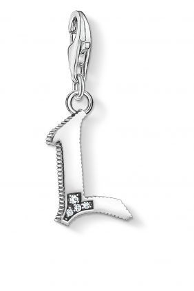 Colgante charm Thomas Sabo letra L plateada