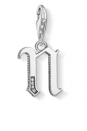 Colgante charm Thomas Sabo letra N plateada