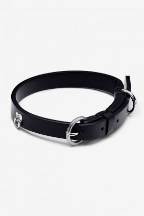 Comprar online Pandora Collar para mascotas de tejido vegetal negra sin cuero