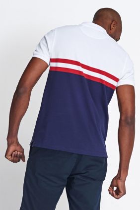 Comprar Polo Lyle & Scott Yoke stripe White/Navy 