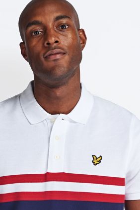 Comprar Polo Lyle & Scott Yoke stripe White/Navy 