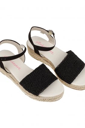 comprar online Sandalia Cuña Baja Pinkdesert 121150 negro 