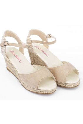 Sandalia Mujer Cuña Esparto Pinkdesert (Varios Colores)