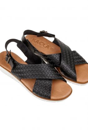 Comprar online Sandalia Piel Cruzada Kaola 2275 negra 