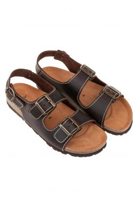 Comprar online Sandalia Piel Doble Hebilla Autenti para Hombre 