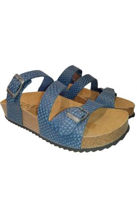 Comprar online Sandalia de Corcho Suver 801017 azul 
