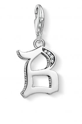 Thomas Sabo colgante charm letra B plateada