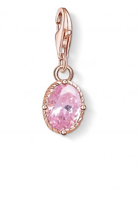 Thomas Sabo colgante charm piedra rosa