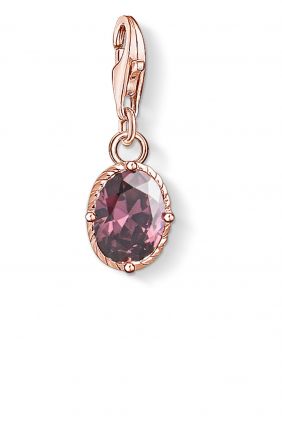 Thomas Sabo colgante charm piedra violeta