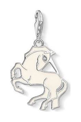 Thomas Sabo colgante charm unicornio blanco