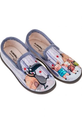 Zapatillas cerradas El Lobo y Los Tres Cerditos Plumaflex