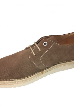 Alpargatas Hombre Esparto en Piel Serraje Brans Talla 40
