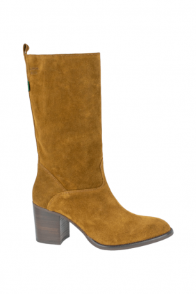 Bota Campera Mujer Marron Serraje Media caña con Tacon Dakota Boots DKT 12 CA