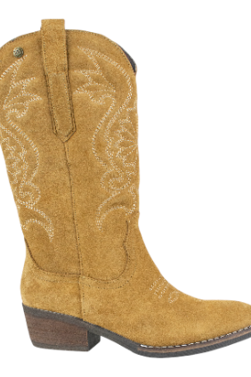 Botas Cowboy Mujer Beige en Piel - Top3 SS24727