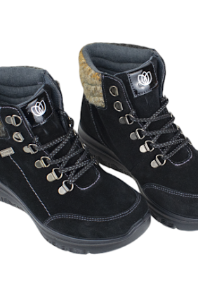 Botas de serraje con membrana impermeable y cordones  - Laura Azaña LA26602SE-W