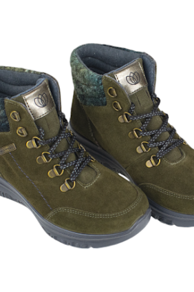 Botas de serraje con membrana impermeable y cordones  - Laura Azaña LA26602SE-W