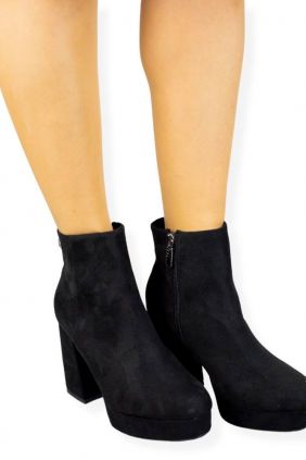 Botín con Tacón Ancho y Plataforma, Mustang, 57984, New Naomi