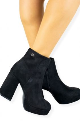 Botín con Tacón Ancho y Plataforma, Mustang, 57984, New Naomi