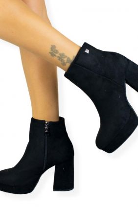 Botín con Tacón Ancho y Plataforma, Mustang, 57984, New Naomi