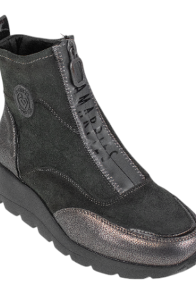 botin deportivo mujer con cremallera delantera - Amarpies AMD27098 