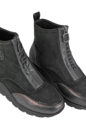 botin deportivo mujer con cremallera delantera - Amarpies AMD27098 