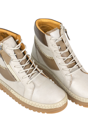 Botín piel confort cordón y cremallera 48 Horas 423905