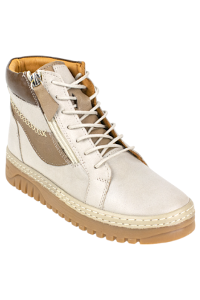 Botín piel confort cordón y cremallera 48 Horas 423905