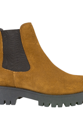 Botines Chelsea de Serraje con Plataforma Track para Mujer - Innovation 3070