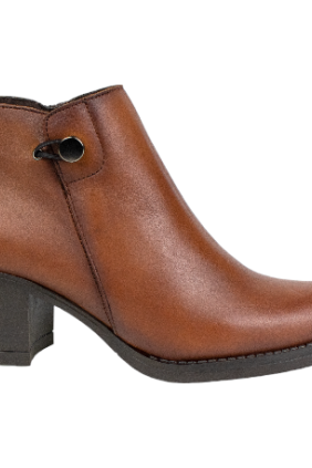 botines piel mujer con tacón ancho - Kaola 8814