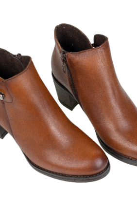 botines piel mujer con tacón ancho - Kaola 8814