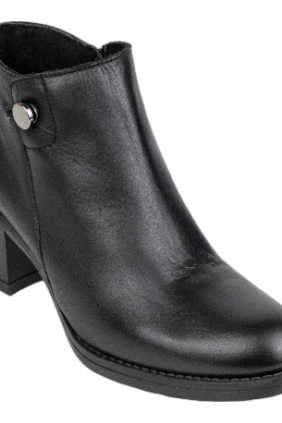 botines piel mujer con tacón ancho - Kaola 8814