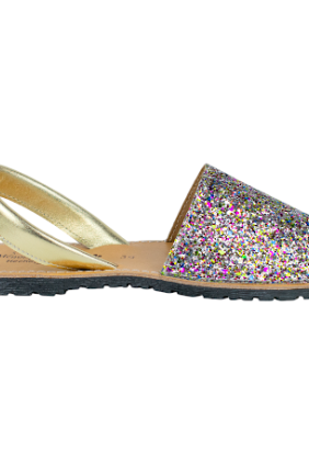 Menorquina Glitter Plana talla 39