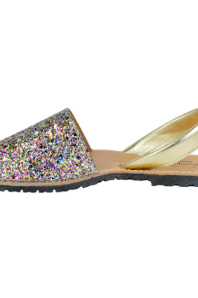 Menorquina Glitter Plana talla 39