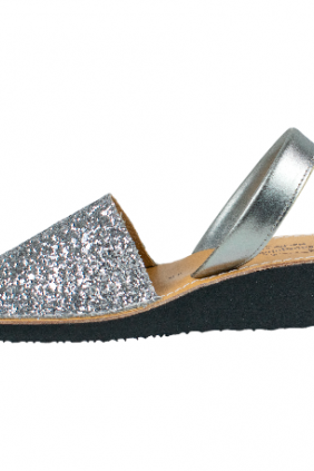 Menorquinas cuña Glitter Mujer 562